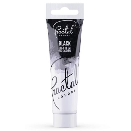 BARWNIK spożywczy w żelu CZARNY DO TORTU fractal black TUBKA 30g
